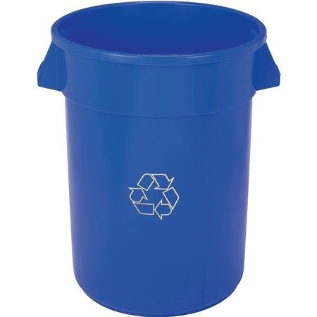 CONTINENTAL COMMERCIAL PRODUCTS Huskee Recycling Receptacle, 32 gal Capacity, Plastic, Blue 3200-1